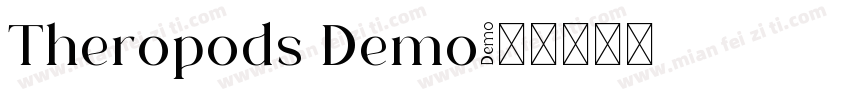 Theropods Demo字体转换